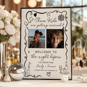 Deze Kids Nacht Voor Foto's Oefenavond Eten Poster