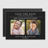 Deze Kinder kinderen trouwen op foto's uit hun kin Magnetische Uitnodiging (Voorkant / Achterkant)