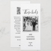 Deze kinderen gaan trouwen, bruiloft kaart (Voorkant / Achterkant)