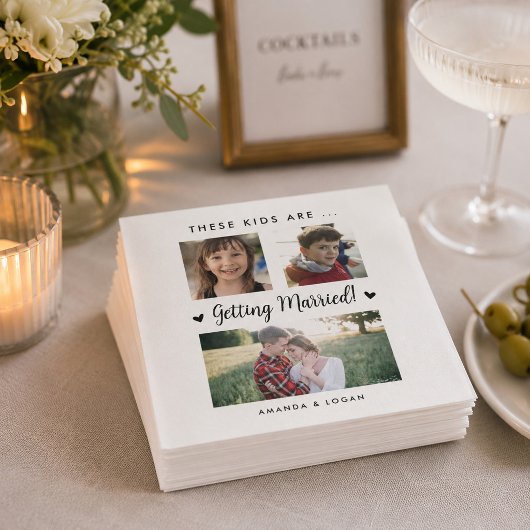 Deze kinderen gaan trouwen Cocktail servetten