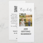 Deze kinderen gaan trouwen Handtekening Deze kinde Kaart (Voorkant / Achterkant)