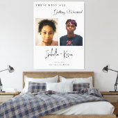 Deze kinderen gaan trouwen Oefen diner Canvas Afdruk (Insitu (Slaapkamer))