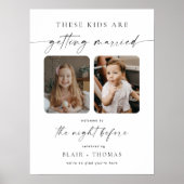 Deze kinderen gaan trouwen Oefen diner Poster (Voorkant)