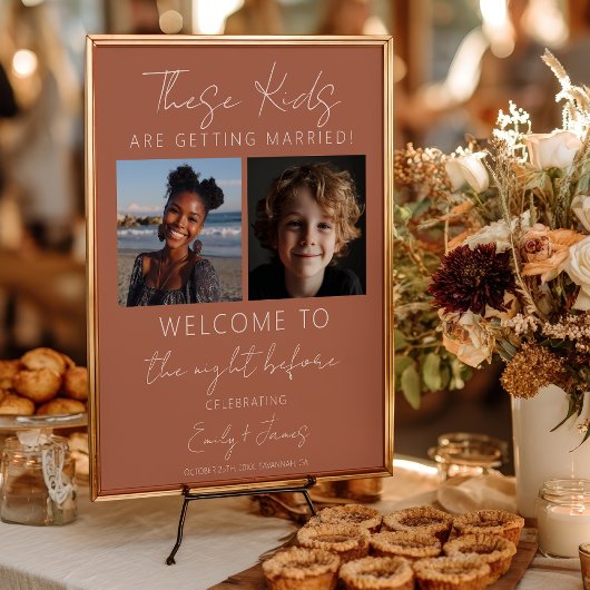 Deze kinderen gaan trouwen Oefenavond diner Poster