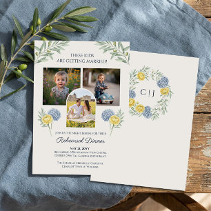 Deze kinderen gaan trouwen Rehearsal Dinner Kaart