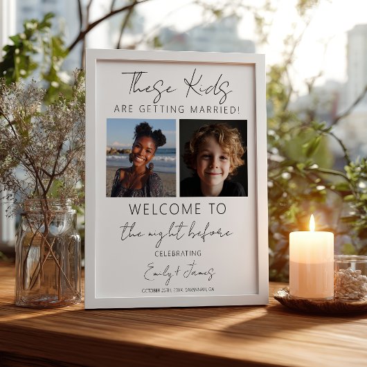 Deze Kinderen gaan trouwen tijdens het repetitiedi Poster