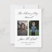 Deze Kinderen worden gehuwd sparen de Datum Save The Date (Voorkant)