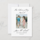 Deze Kinderen worden gehuwd sparen de Datum Save The Date (Voorkant)