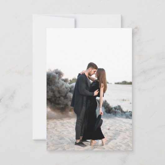 Deze Kinderen worden gehuwd sparen de Datum Save The Date (Achterkant)