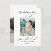 Deze Kinderen worden gehuwd sparen de Datum Save The Date (Voorkant / Achterkant)