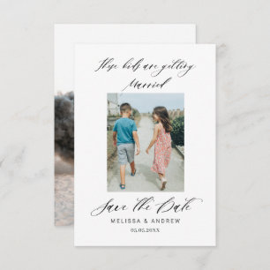 Deze Kinderen worden gehuwd sparen de Datum Save The Date