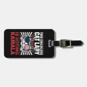 Deze kinderloze kattendame stemt Kamala 2024 Bagagelabel (Voorkant horizontaal)