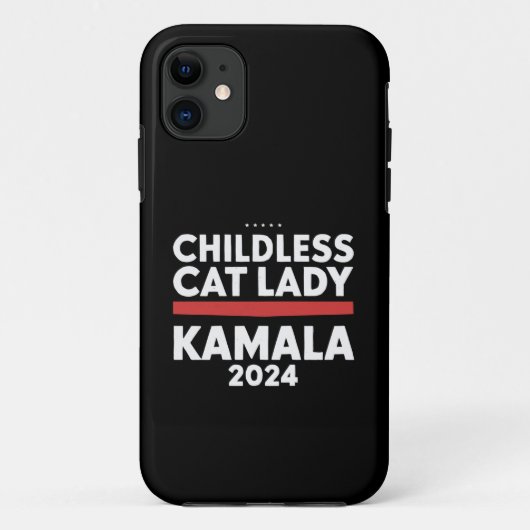 Deze kinderloze kattendame stemt Kamala 2024 Case-Mate iPhone Case (Achterkant)