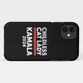 Deze kinderloze kattendame stemt Kamala 2024 Case-Mate iPhone Case (Achterkant (horizontaal))