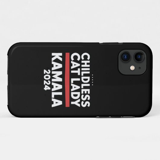 Deze kinderloze kattendame stemt Kamala 2024 Case-Mate iPhone Case (Achterkant (horizontaal))