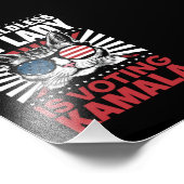 Deze kinderloze kattendame stemt Kamala 2024 Foto Afdruk (Hoek)