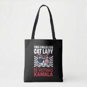 Deze kinderloze kattendame stemt Kamala 2024 Tote Bag (Voorkant)