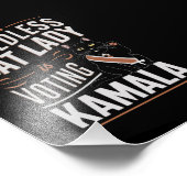 Deze kinderloze kattendame stemt Kamala Foto Afdruk (Hoek)