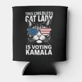 Deze kinderloze kattendame stemt Kamala-Harris 24 Blikjeskoeler (Voorkant)