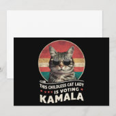 Deze kinderloze kattendame stemt Kamala Kaart (Voorkant / Achterkant)