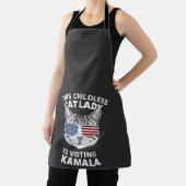 Deze kinderloze kattenvrouw stemt op Kamala bij de Schort (Insitu)