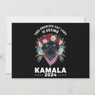 Deze kinderloze kattenvrouw stemt op Kamala Kaart