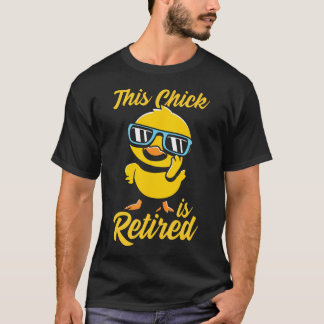 Deze kip is met pensioen t-shirt