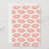 Deze Kiss Script Valentijnsdag Photo Card -Peach Feestdagenkaart (Achterkant)