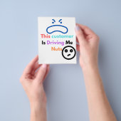 Deze klant maakt me gek flyer (Hand)