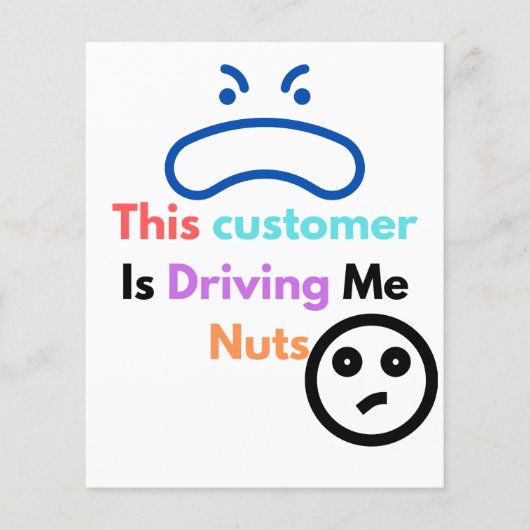 Deze klant maakt me gek flyer (Voorkant)