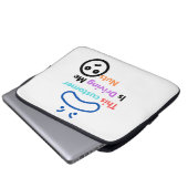 Deze klant maakt me gek laptop sleeve (Voorkant onderkant)