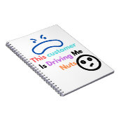 Deze klant maakt me gek notitieboek (Rechterzijde)