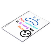 Deze klant maakt me gek notitieboek (Linkerzijde)