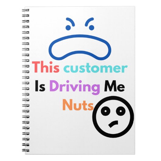 Deze klant maakt me gek notitieboek (Voorkant)