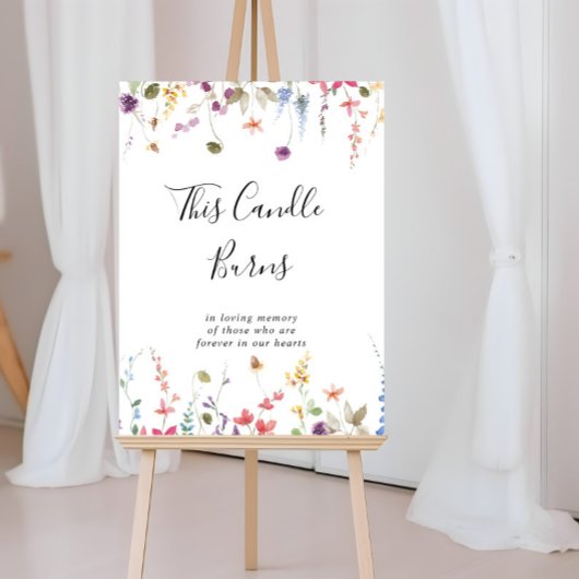 Deze klassieke kleurrijke wilde fleskaarns branden poster