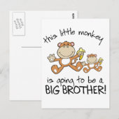 deze kleine aap grote broer briefkaart (Voorkant / Achterkant)