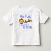 Deze kleine aap wordt een grote broer! kinder shirts (Voorkant)