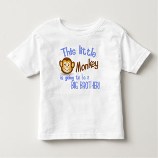 Deze kleine aap wordt een grote broer! kinder shirts