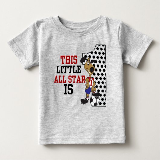 Deze kleine All Star is 1 VERJAARDAG T-shirt (Voorkant)