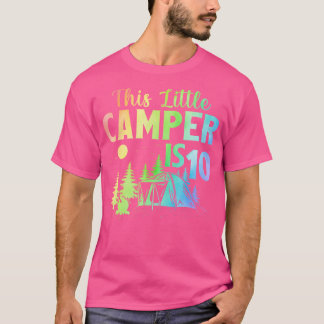 Deze kleine camper is 10 jaar oud Camping 10th BIR T-shirt