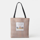 Deze kleine Canvas tas, een doorsnee achtergrond Tote Bag (Achterkant)
