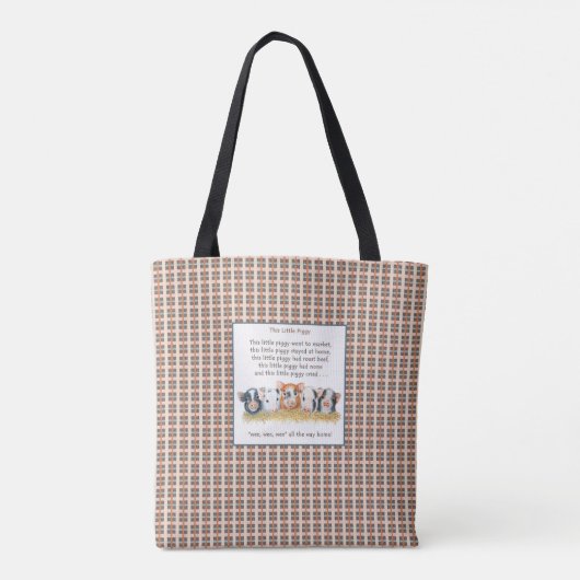 Deze kleine Canvas tas, een doorsnee achtergrond Tote Bag (Achterkant)