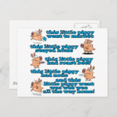 deze kleine cartoon voor kinderverzorging briefkaart (Voorkant / Achterkant)