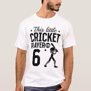 Deze Kleine Cricketspeler Is 6 Jaar Oud - 6de Verj T-shirt