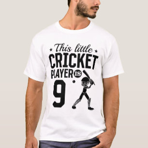 Deze Kleine Cricketspeler Is 9 Jaar Oud - 9e Verja T-shirt