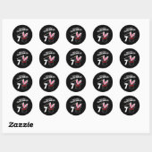 Deze kleine goochelaar is 7 ronde sticker (Vel)