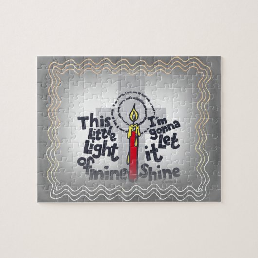 Deze kleine licht christelijke legpuzzel (Horizontaal)