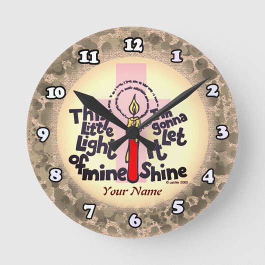 Deze kleine lichte Christelijke klok (Voorkant)