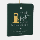 Deze kleine lichte, grappige gaskerst keramisch ornament (Rechts)