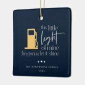 Deze kleine lichte, grappige gaskerst keramisch ornament (Links)